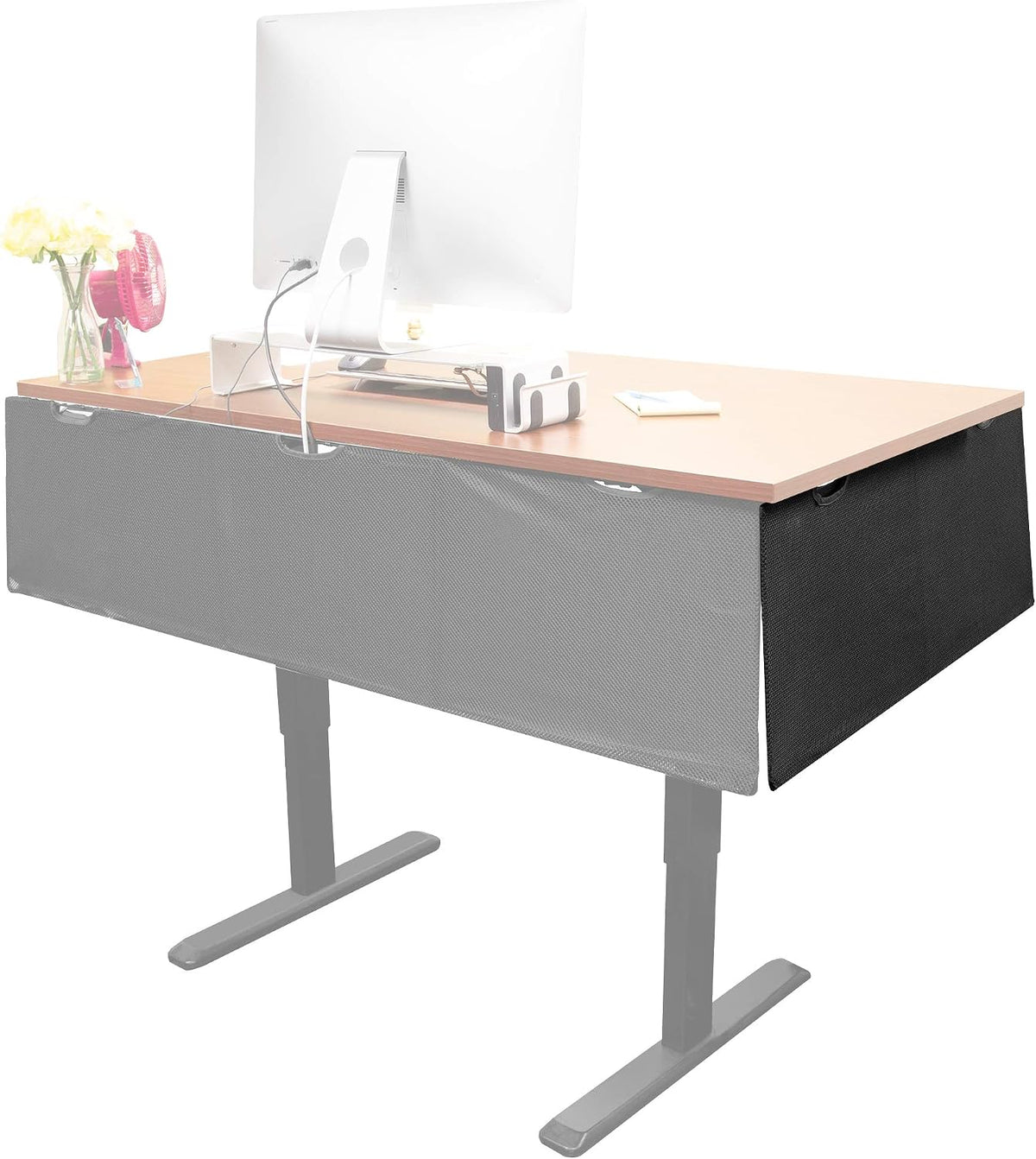 Mount-It! Under Desk Privacy Panel for Sit Stand Workstations [41 Inches Wide...