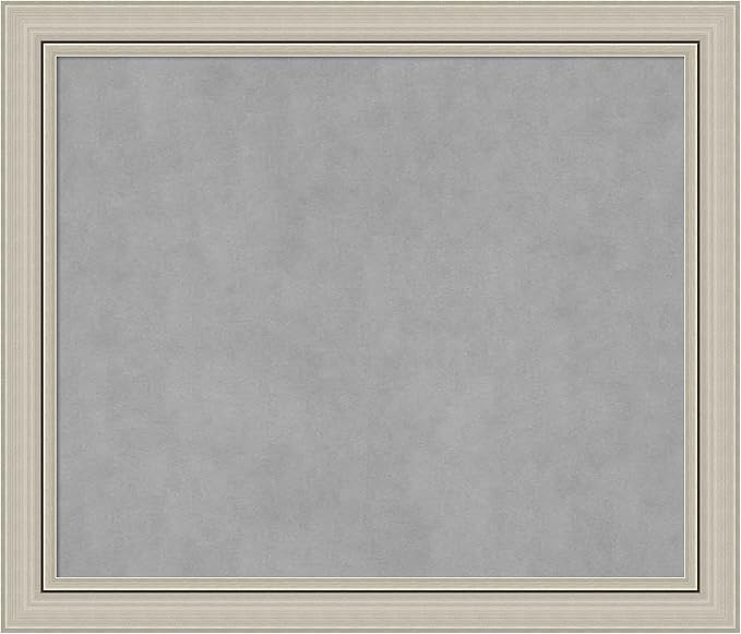 Amanti Art Silver Framed Magnetic Board 24x28 Medium Vision Board by AmantiArt