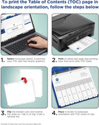 Avery A-Z Dividers for 3 Ring Binders, 26 Tabs per Set, Customizable Table of Contents, Multicolor Tabs, Great for Organizing Reports, Projects, and More (44225), 3 Sets (Pack of 4)