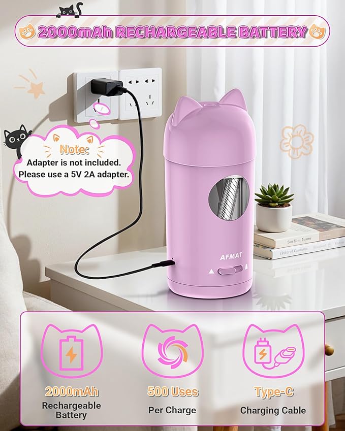 AFMAT Electric Pencil Sharpener, Automatic Pencil Sharpener, Auto in & Out - Image 6