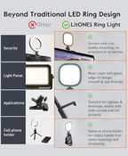 Upgraded Ring Light for Laptop, Monitor & Desk – Eye-Caring Diffused LED - Image 8