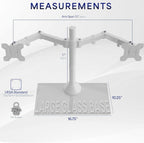 vivo dual monitor desk stand for 13 to, side view