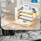 OPNICE Desk Organizer, 4-Tier Desktop File Organizer - Image 2
