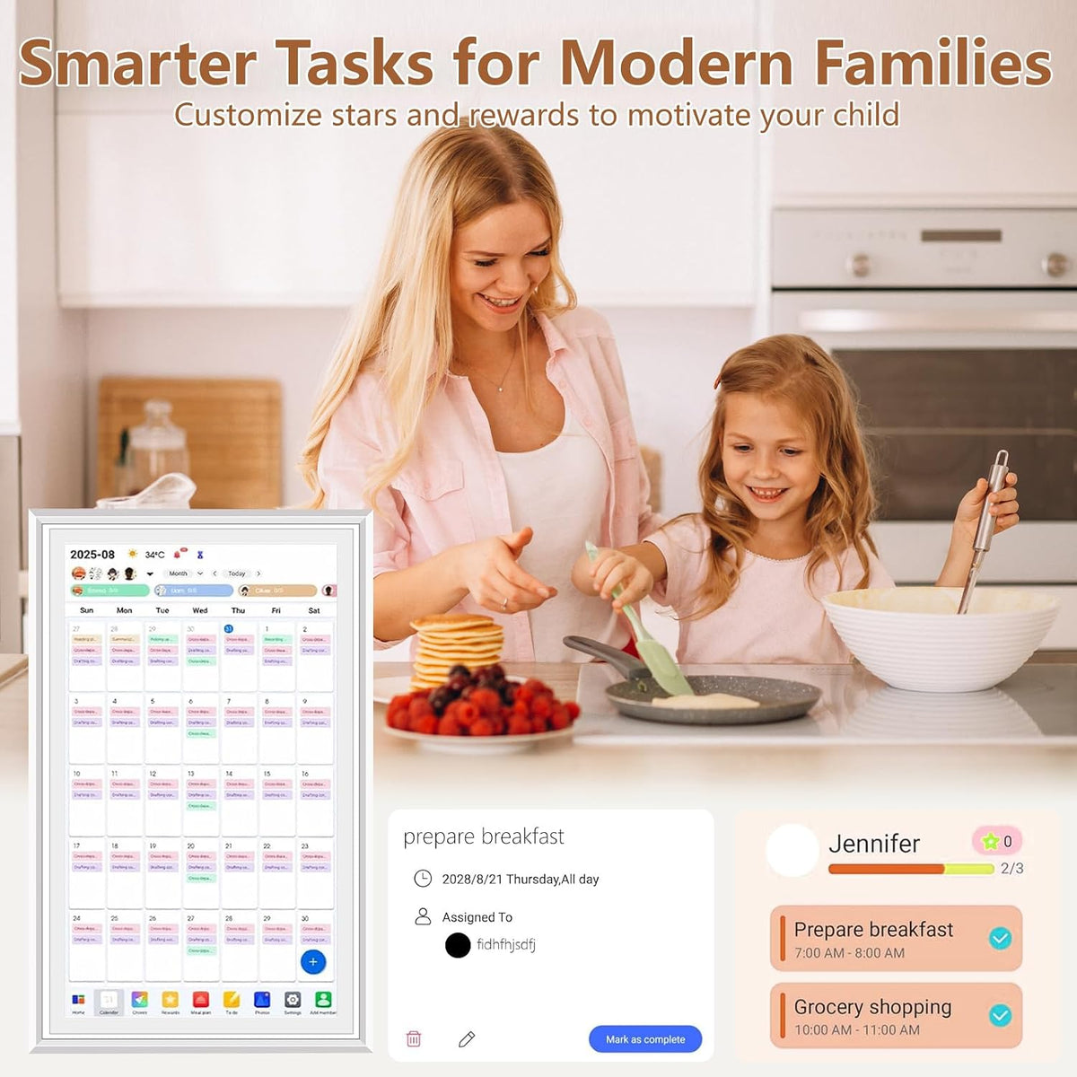 15.6 Inch Touchscreen Family Digital Calendar