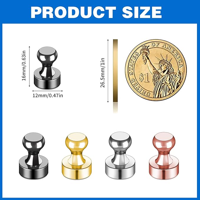 LOVIMAG Fridge Magnets 25Pcs Refrigerator Whiteboard Small Strong Magnet - Image 3