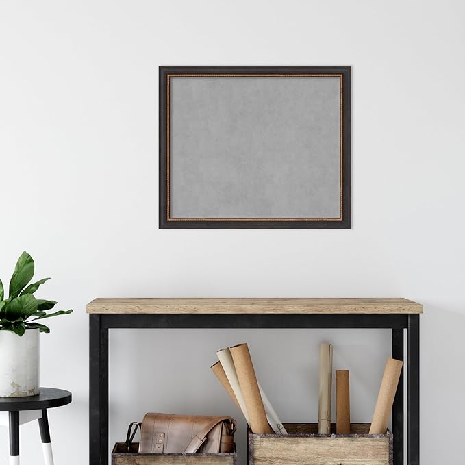 Amanti Art Black Framed Magnetic Board 23x27 Medium Vision Board - Image 5