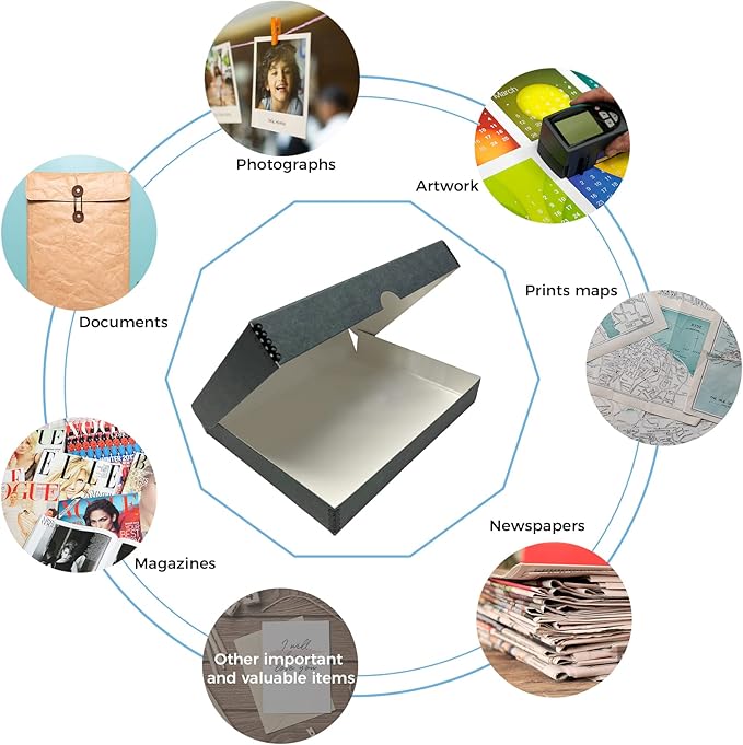 Lineco Folio Storage Box, Clamshell Design - Image 6