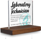 Laboratory Technician Gifts, Funny Appreciation Desk Sign by Pariveca