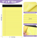 Thboxes 12 Packs Legal Pads 5x8, Totally 360 Sheets Colored Legal Pads 5x8 - Image 3
