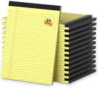 24 Pack Yellow Legal Pads 8.5 x 11 Note Pads, Wide Ruled Notepads, Micro by NotePads