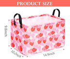 FUULOXE Rectangular Valentines Basket Storage Bin - Image 2