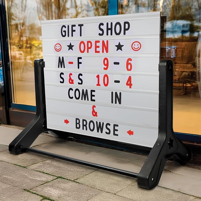 Swinging Changeable Message Sidewalk Sign: 36" x 48" Sign - Image 6