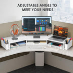 opnice desk organizers and accessories, dual monitor stand on a desk or shelf