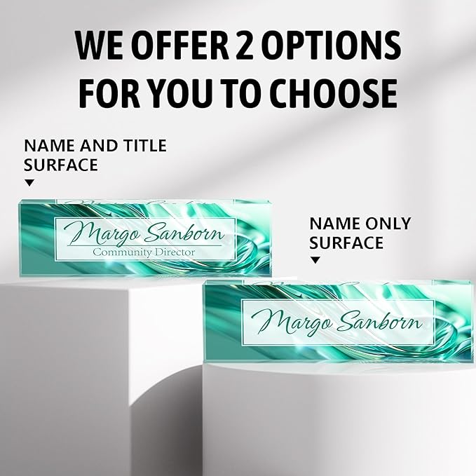 Personalized Name Plate for Desk Custom Acrylic Desk Name Plate Custom Employee - Image 6