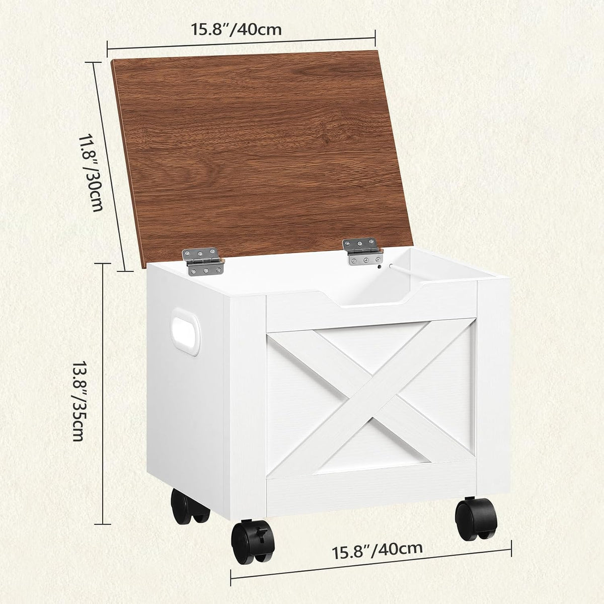 MAHANCRIS Rolling Filing Cabinet, Small File Cabinet Under Desk with Single D...