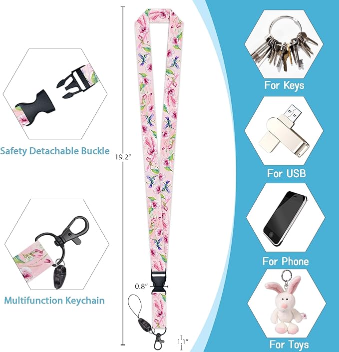 Bird Badge Holder with Retractable Lanyard, Detachable Lanyard Badge Reel - Image 5