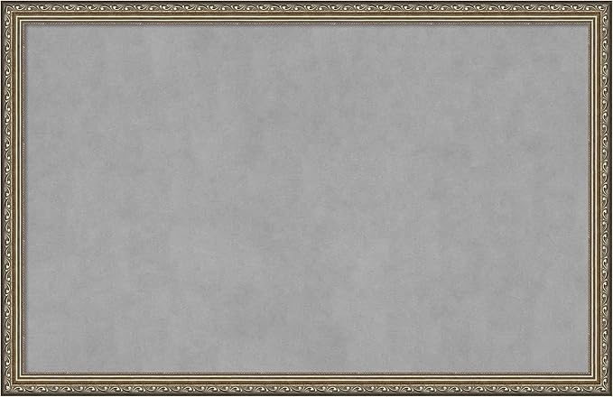 Amanti Art Silver Framed Magnetic Board 22x34 Large Vision Board by AmantiArt
