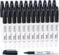 Shuttle Art 24 Black Permanent Markers Fine Tip Markers, Perfect on Plastic by ShuttleArt
