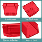 WOWBOX 25 PCS Plastic Drawer Organizer Set, 4 Sizes Desk Drawer Divider - Image 3