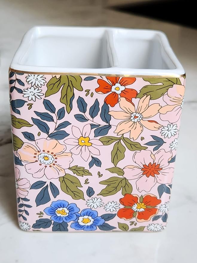 LEAZUL Pen Pencil Holder, Makeup Brush Holder, Ceramic Remote Control Holders - Image 7