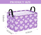 FUULOXE Rectangular Valentines Basket Storage Bin - Image 6