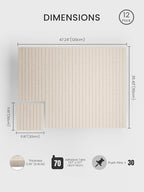 Bumusty Large Cork Board Alternative-47 x35 Felt Bulletin Board Tiles, - Image 2