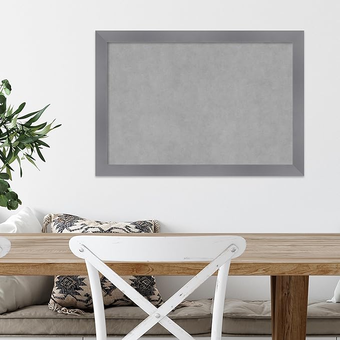 Amanti Art Grey Framed Magnetic Board 18x26 Medium Vision Board - Image 5