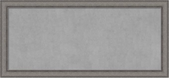 Amanti Art Grey Framed Magnetic Board 24x52 Oversize Vision Board by AmantiArt