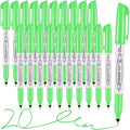 Green Ultra Fine Point Permanent Markers, 20 Pack, 0.4 mm, Precision Extra Fine by Affisure