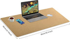 Bloss Gold Leather Desk Mat 35.4" x 15.7", Large Keyboard Pad - Image 2