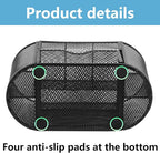 PAKASEPT Desk Organizers, Mesh Desk Organizer Caddy Supplies - Image 4
