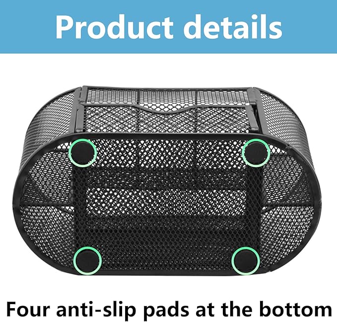 PAKASEPT Desk Organizers, Mesh Desk Organizer Caddy Supplies - Image 4
