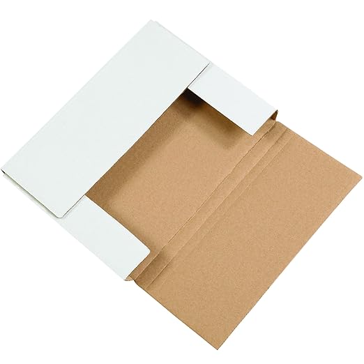 Tape Logic TLM1BK Easy-Fold Mailers, 11 1/8" x 8 5/8" x 2" White by TapeLogic