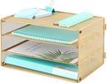 EASEPRES Paper Organizer Tray, 3 Tier Mesh Desk File Organizer Letter Sorter by EASEPRES