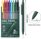 Piochoo Gel Pens, 0.5mm Fine Point Smooth Writing, High-End Series Retractable - Image 2