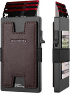 RUNBOX Slim Card Holder Wallet for Men, Minimalist RFID Blocking Wallet by RUNBOX