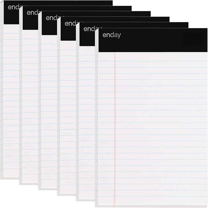 Emraw White Jr. Perforated Edge Legal Ruled Universal 50 Sheets Letter Writing by ENDAY
