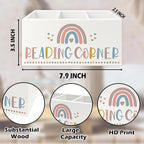 QZQE Boho Reading Corner Pen Pencil Holder Organizer - Image 7