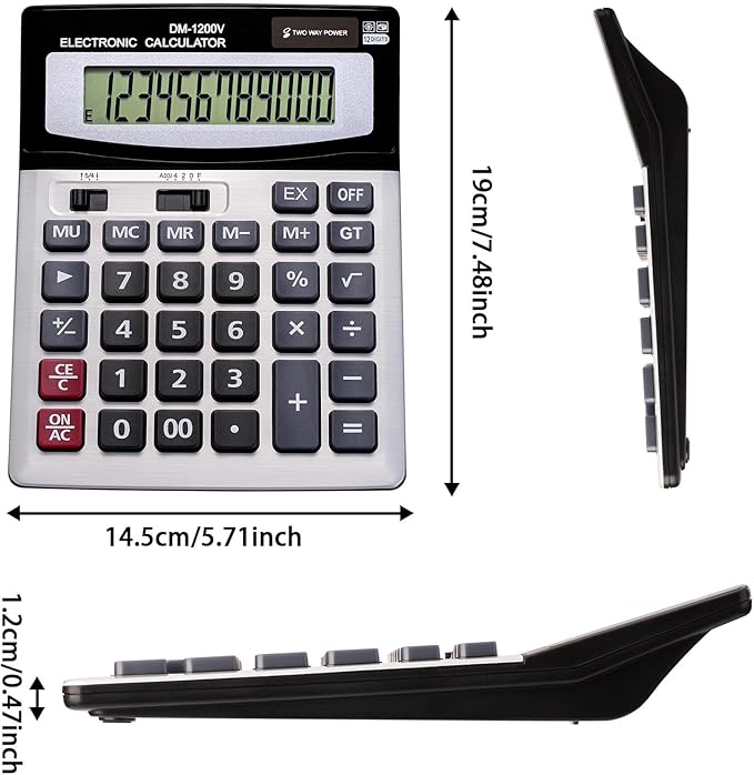 YEBMoo 12 Digit Desktop Calculator - Image 2