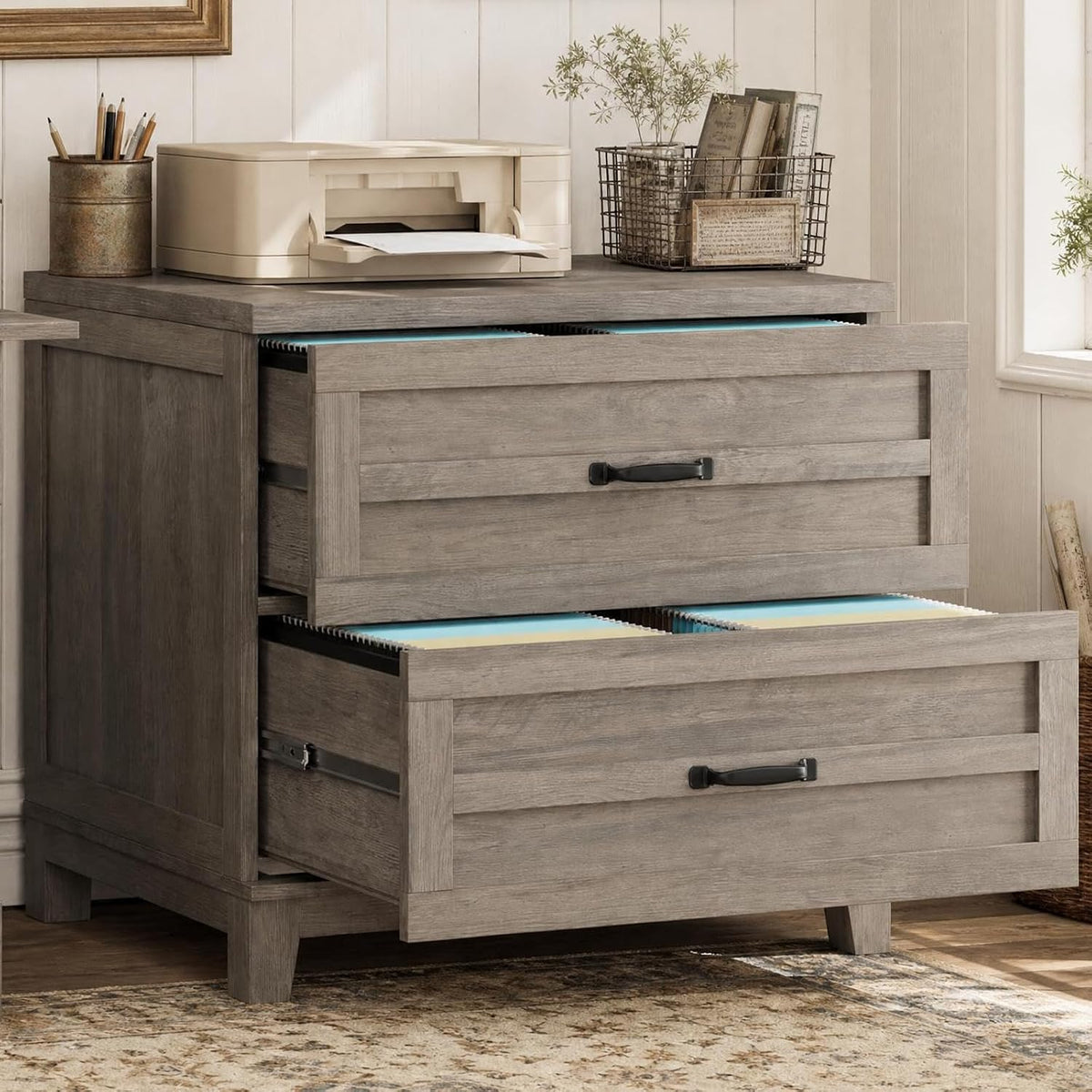 garvee 2 drawer farmhouse lateral file cabinet for, main product view