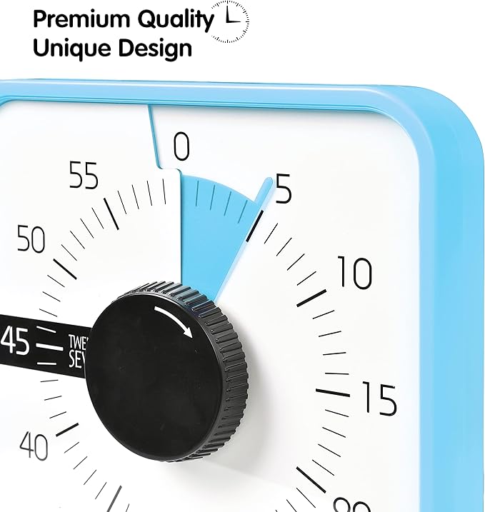 TWENTY5 SEVEN Countdown Timer 7.5 inch; 60 Minute 1 Hour Visual Timer – - Image 4