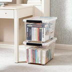 Citylife 54 QT Clear Plastic Storage Bins - Image 6