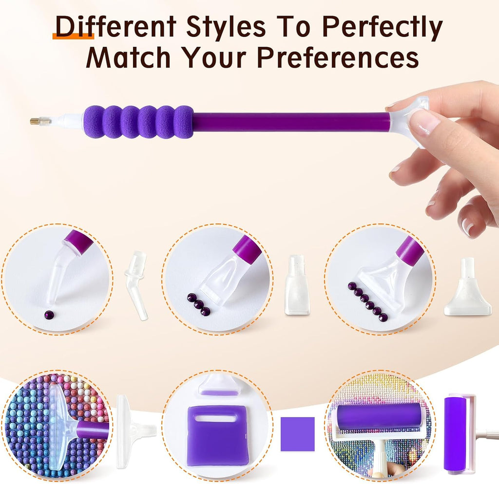fangzh diamond painting storage accessories kit with a4 on a desk or shelf