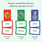 THE FIDGET GAME Vocabulary Words, Flash Card Game, Grade 4-6, Ages 9-12 - Image 3