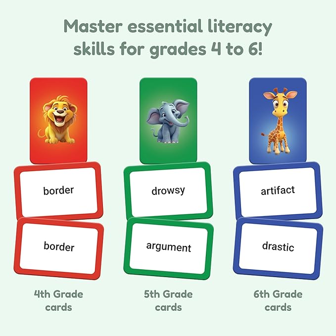 THE FIDGET GAME Vocabulary Words, Flash Card Game, Grade 4-6, Ages 9-12 - Image 3