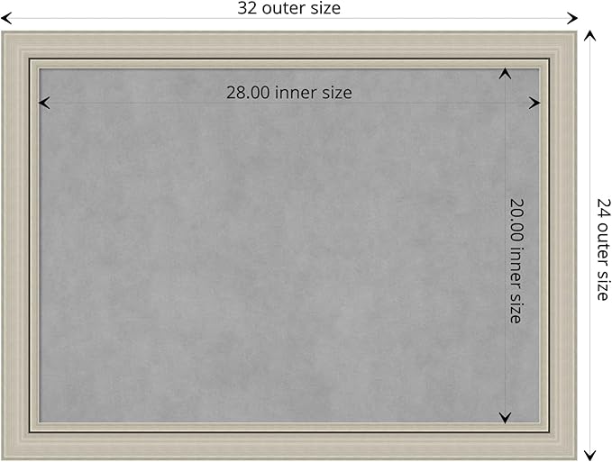 Amanti Art Silver Framed Magnetic Board 24x32 Medium Vision Board - Image 4