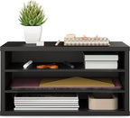 Ballucci Paper Organizer, 3-Tier Stackable Wood Desk Organizer, Document File - Image 9