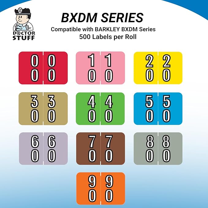 Doctor Stuff - File Folder Labels, Terminal Digit Filing, Consecutive Double - Image 6