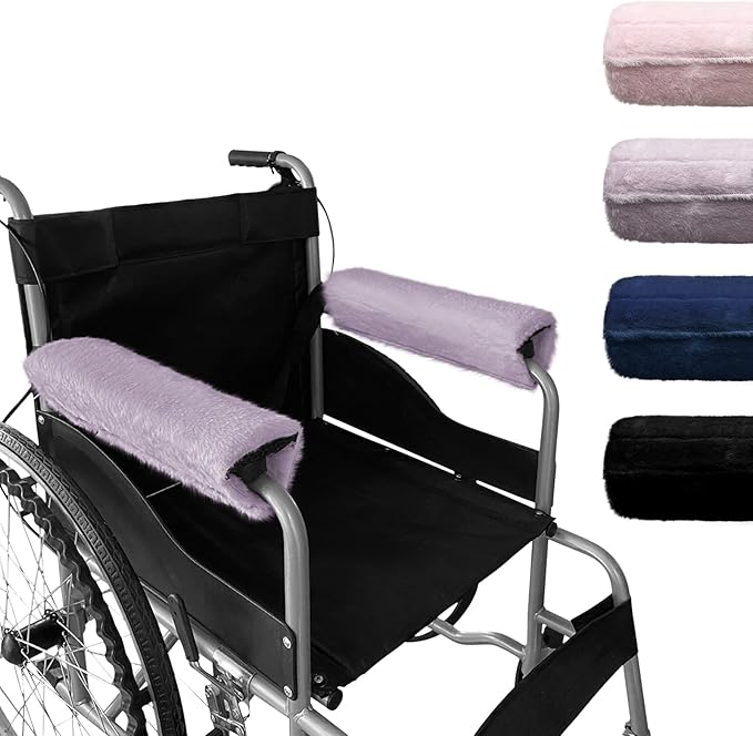 SPRING SEAON Wheelchair Armrest Covers 2 Pack Soft Memory Foam Wheelchair by SPRINGSEAON