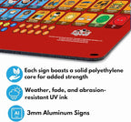 Weather-Proof Aluminum School Playground Communication Board - Image 5